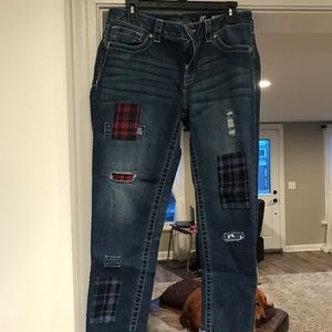 MissMe jeans with patch work.